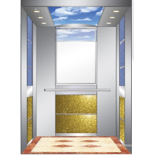 Aksen Mirror Etched Machine Room Passenger Elevator J0333